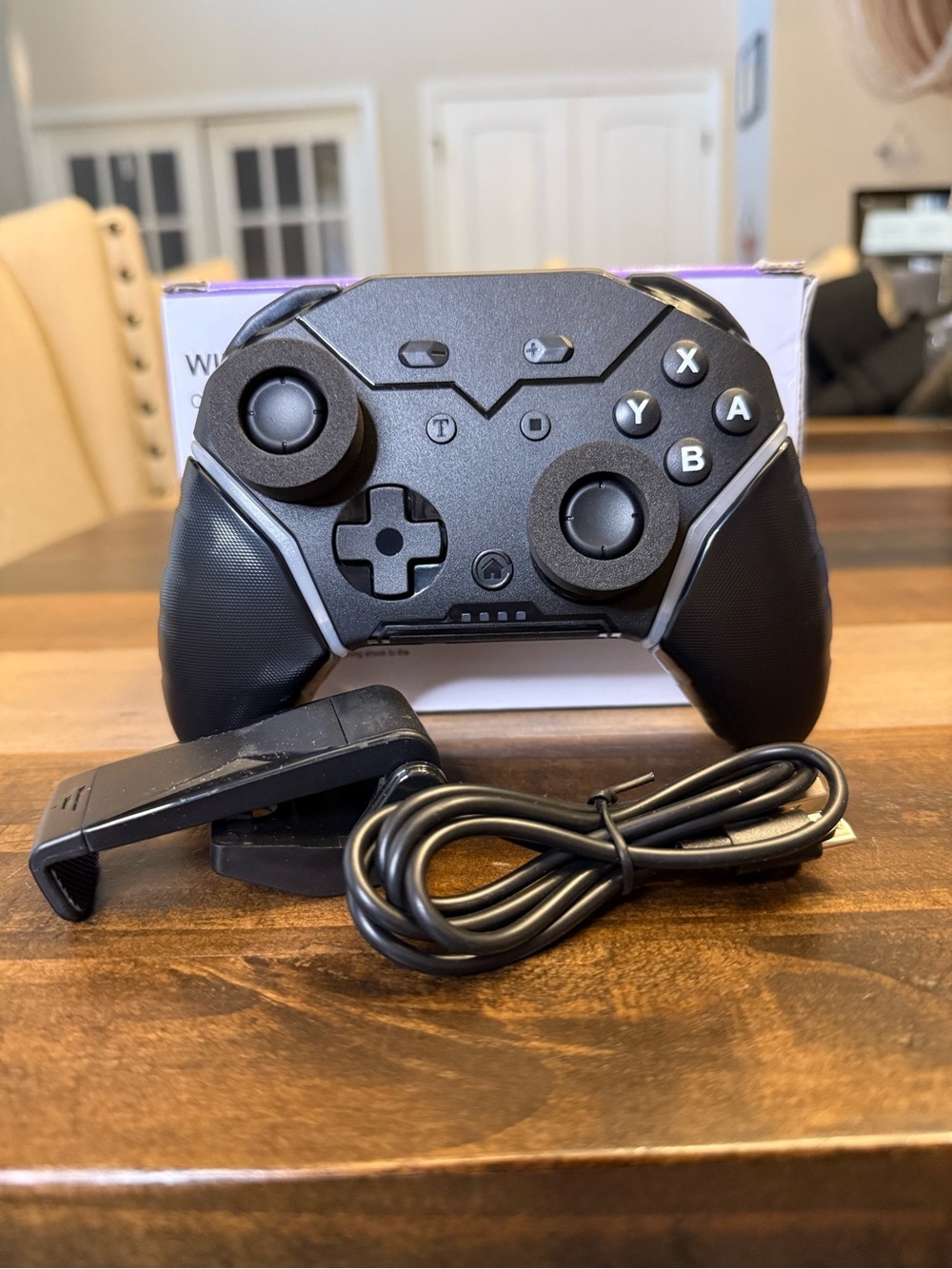 Wireless Switch Controller Bluetooth, Turbo, Six Axis, Programmable, Black